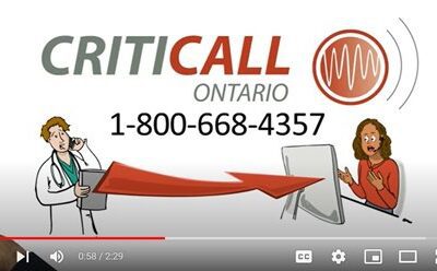 CritiCall Ontario Video!